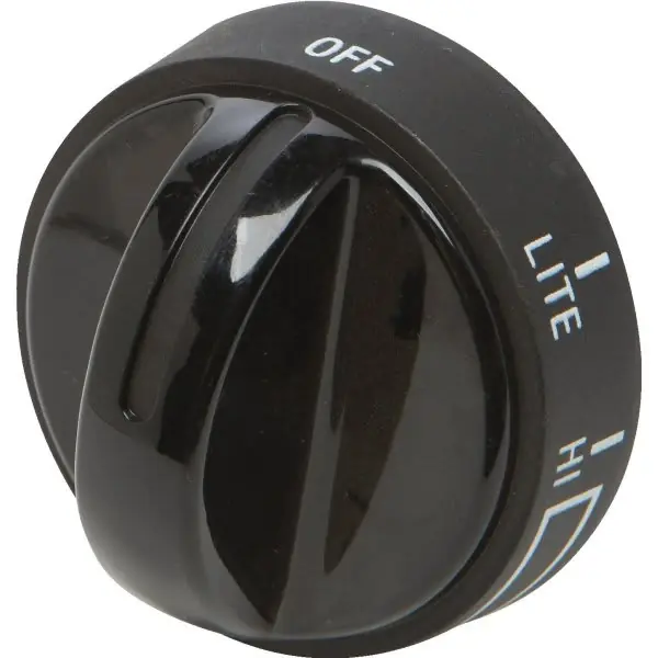 Peerless Premier 6290B Gas Burner Knob/Black R Series