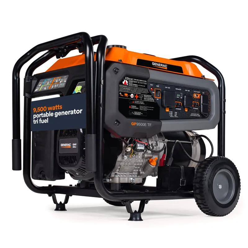 Generac Power Systems 8063 GP9500E Portable Generator Tri Fuel 49ST