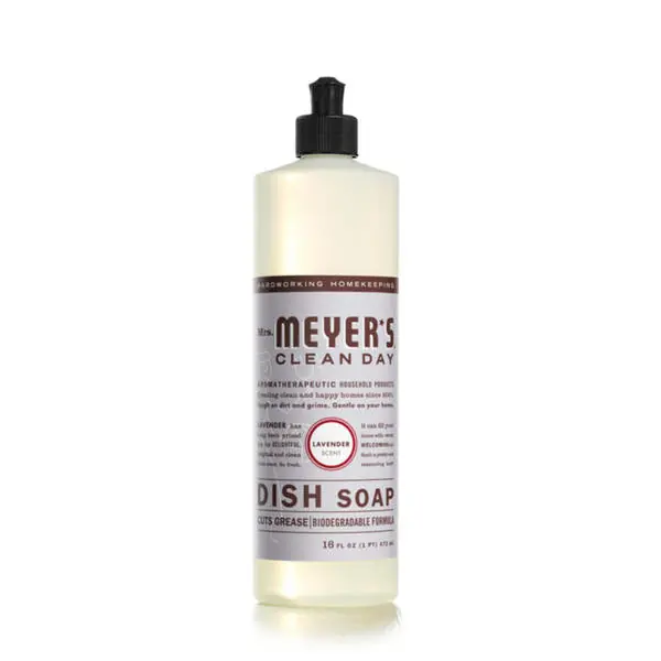 Mrs. Meyers Clean Day 372575 Liquid Dish Soap 16 oz Bottle 6/Carton