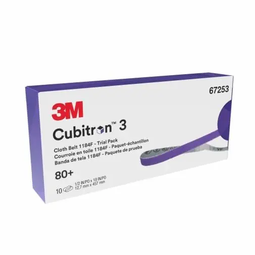 Cubitron 7100368324 3M™ Cubitron™ 3 Cloth Belt 1184F 80+ 1/2 in x 18 in
