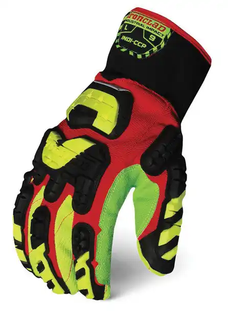 Ironclad INDI-CCP-06-XXL Industrial Impact Cotton Corded Palm Gloves (12 Pairs)