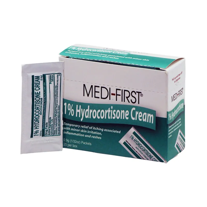 Medi-First 21173 Itch Relief Medique Products 1% Strength Cream 1/32 oz. Individual Packet