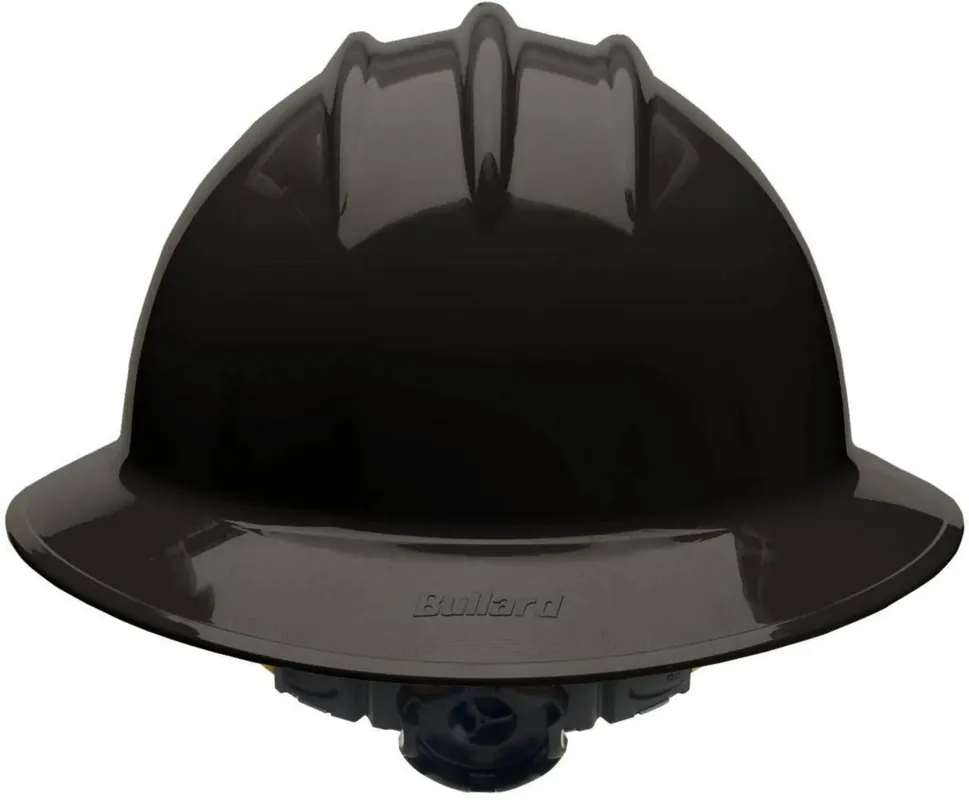 Bullard 33BKR Full Brim Hard Hat With Ratchet/6 Point Ratchet Suspension