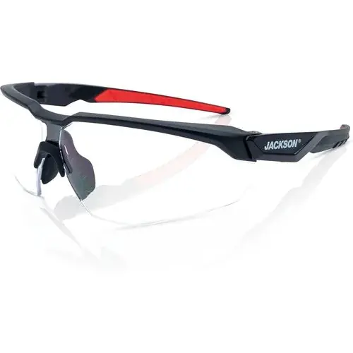 Jackson Safety 45003 Safety Glasses HyperGuard H-Series Clear 2.0 Readers Lens Black Half Frame STA-CLEAR Anti-Fog