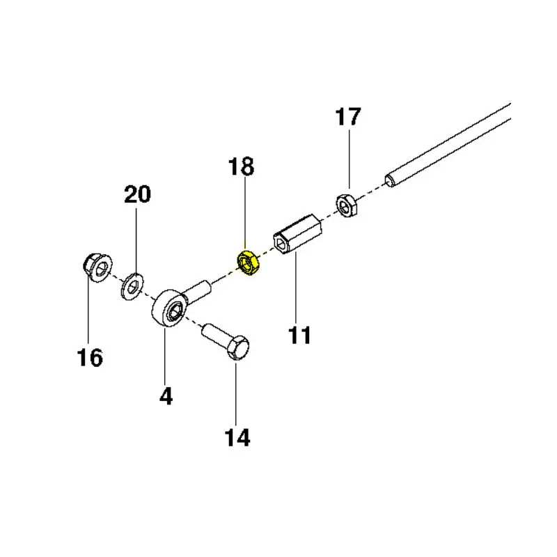 Husqvarna 596584101 Nut Hexagon Nut (Style 1 and S)