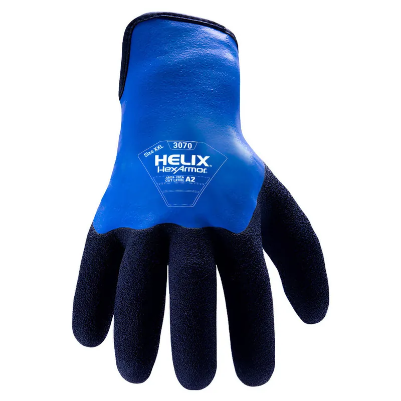 Hexarmor 3070-XL (10) X-Large Helix 18 Gauge High Performance Polyethylene And Latex Cut Resistant Gloves With Latex Coated Full Coat