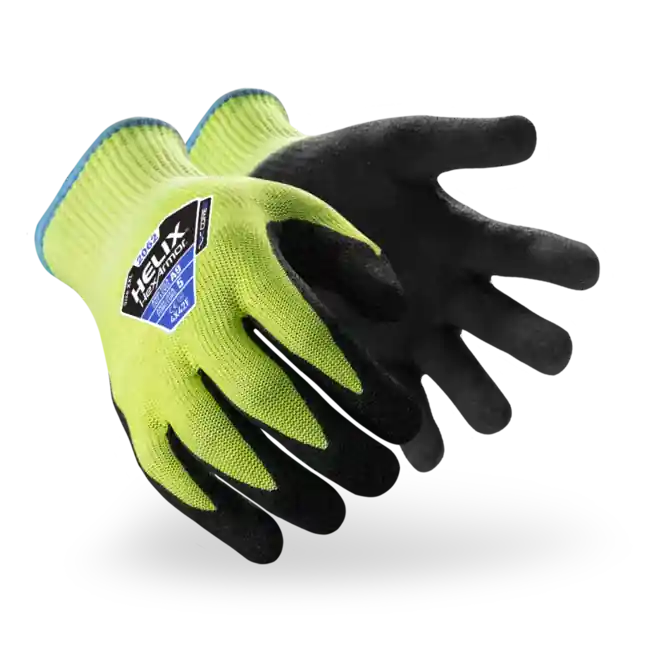 Hexarmor 2062-M (8) Hi-Vis Cut Resistant Coated Gloves A9 Cut Level Nitrile M 1 PR