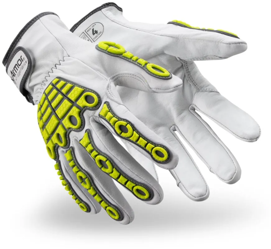 Hexarmor 4080-L (9) Chrome Series Superfabric, Goatskin Leather And TPR Cut Resistant Gloves